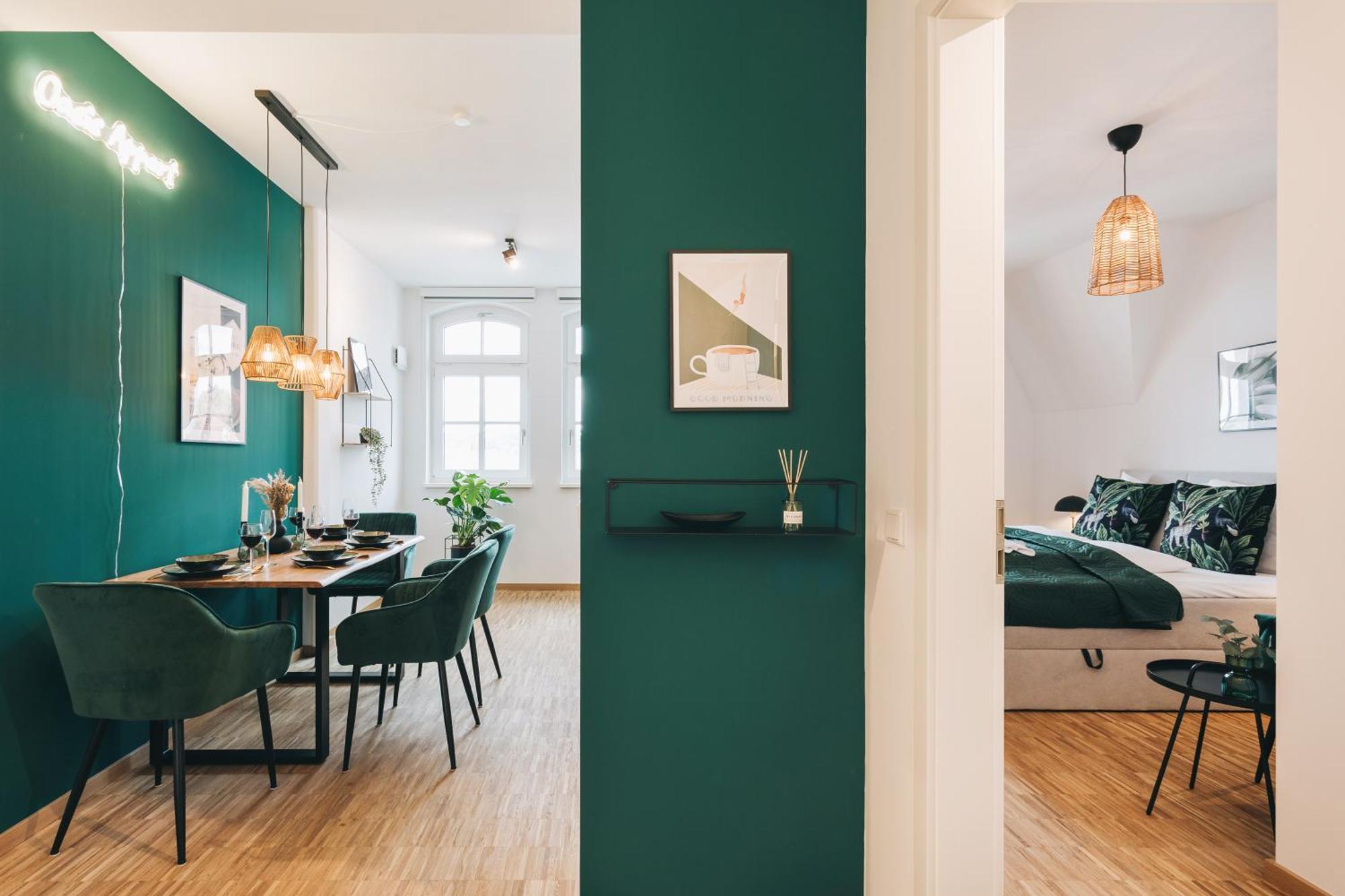 Oasis Appart - Wohnen In Dresden - Netflix - Tiefgarage - Dachterrasse Oda fotoğraf