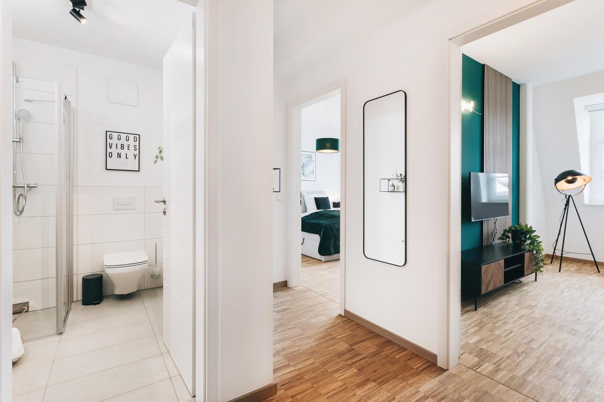 Oasis Appart - Wohnen In Dresden - Netflix - Tiefgarage - Dachterrasse Oda fotoğraf